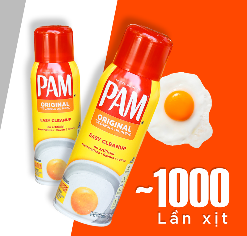 Dầu Ăn Kiêng PAM Original 340G