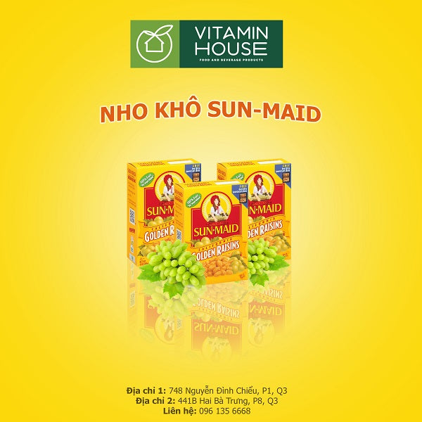 Nho khô Sun Maid Golden Raisins 425g Mỹ