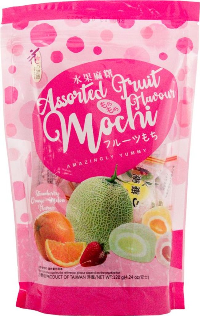 Gói Bánh Yuki & Love Assorted Fruit Flavour Mochi Đài Loan Vị Hoa Quả Tổng Hợp
