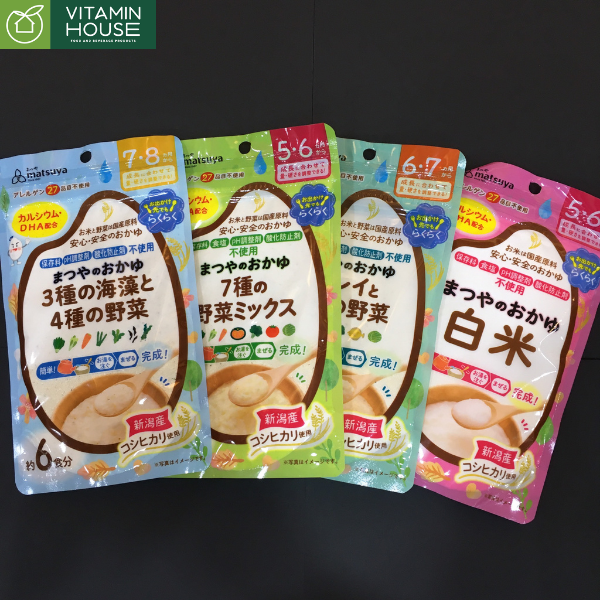 Bột cháo ăn dặm Matsuya Rong biển, rau củ 70g