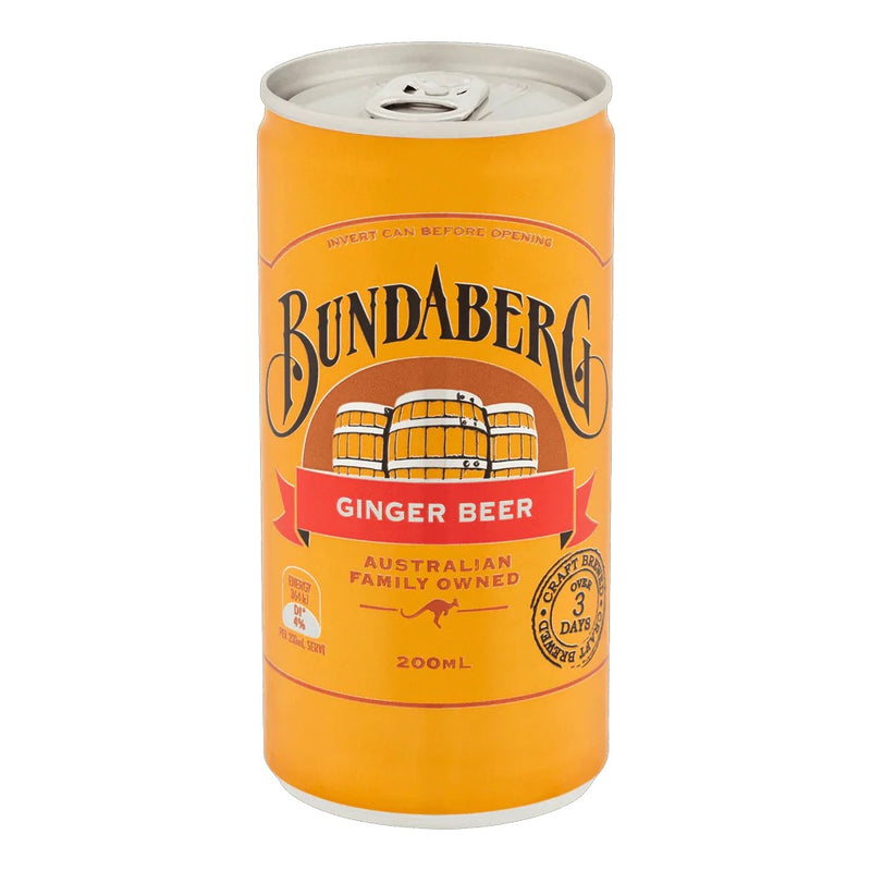 Bia Vị Gừng Bundaberg Ginger Beer Úc Lon 200ml