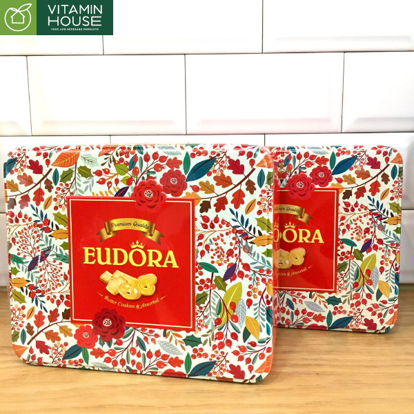 Bánh Eudora Butter Cookies & Assorteed 206g (đỏ)