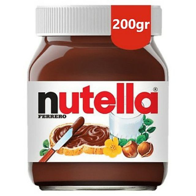 Sốt chocolate hạt dẻ Nutella 200g - hũ nhựa