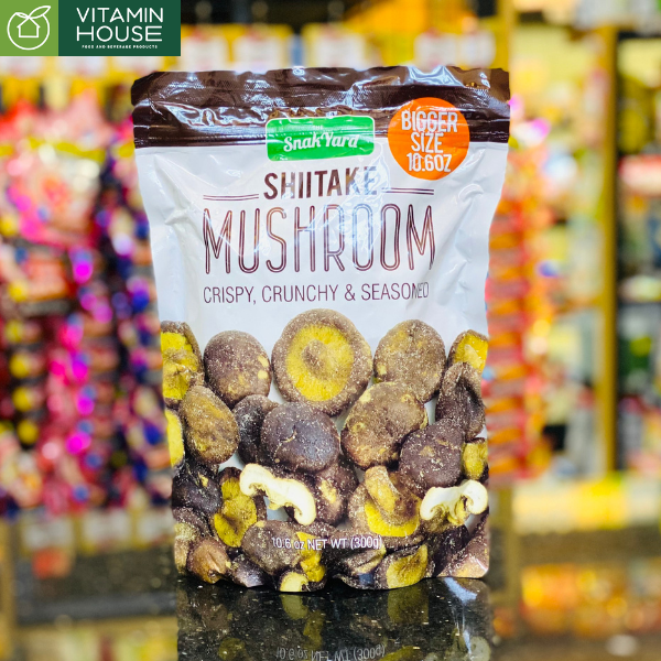 Nấm Hương Sấy Giòn Shiitake SnakYard Mỹ 300g