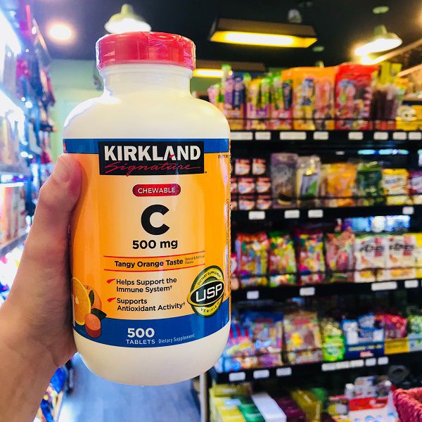 Vitamin C dạng nhai Kirkland 500v