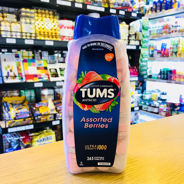 Kẹo Ngậm Trị Đau Bao Tử Tums Ultra Strength 1000mg 265 Viên