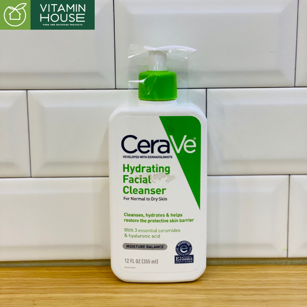 Sữa rửa mặt Cerave Hydrating Facial Cleanser 355ml dành cho da khô