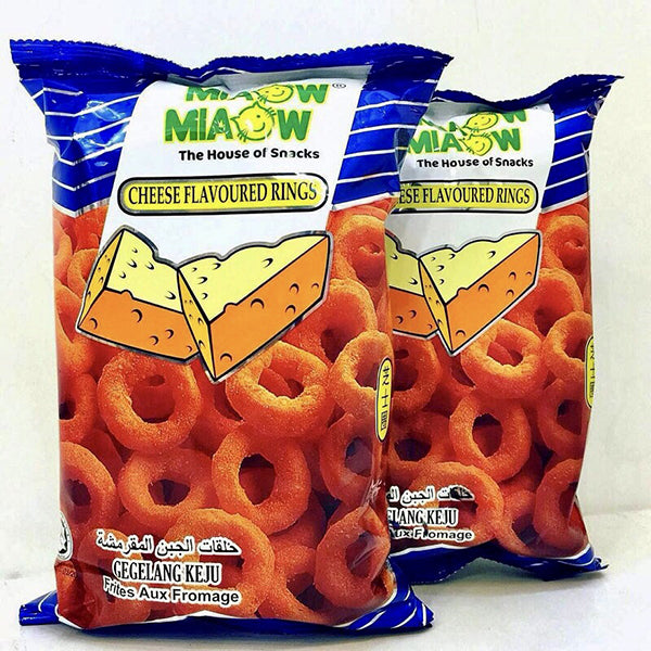 Snack Cheese Rings Miaow Miaow Malaysia Gói 30g