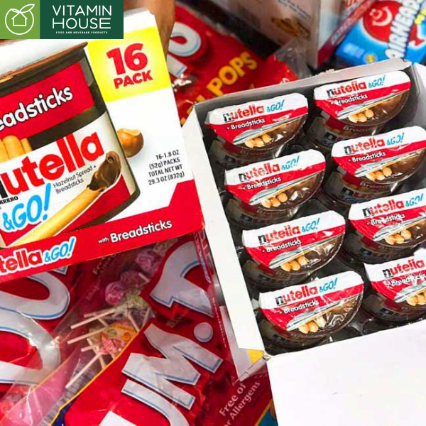 Bánh Que Chấm Nutella&Go Mỹ Hộp 52g (Đỏ)