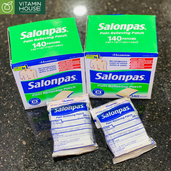 Miếng dán giảm đau Salonpas Pain Relieving Patch (pack 20)