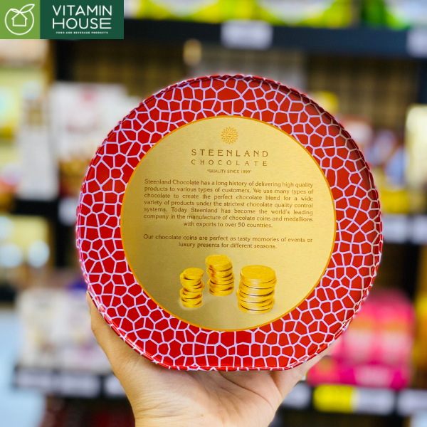 Kẹo Chocolate đồng xu Steenland Hộp 180g