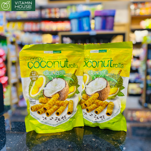 Bánh Cuộn Crispy Coconut Durian Úc 285g