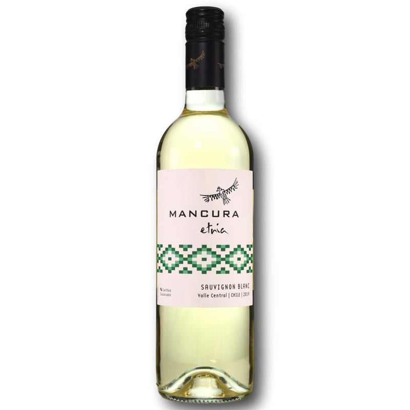 Rượu Vang Trắng Mancura Etnia Sauvignon Blanc Chile Chai 750ml