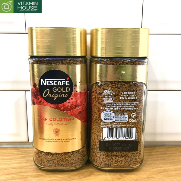 Cà Phê Hòa Tan Nescafé Gold Origins Cap Colombia 100g