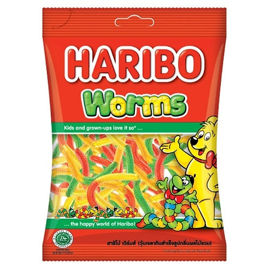 Kẹo Dẻo Worms Haribo Đức Gói 80g