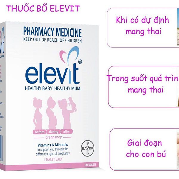 Viên Vitamin Tổng Hợp Cho Bà Bầu ELEVIT ÚC