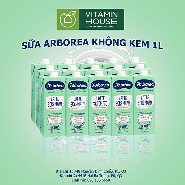 Sữa Tươi Arborea Tách Kem 1000ml