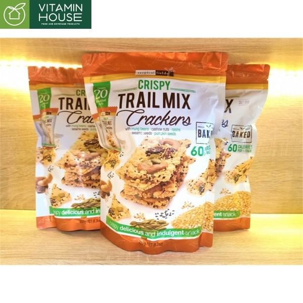 Bánh Quy Crispy Trail Mix Crackers Úc Gói 232g