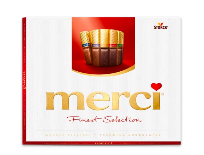 Hộp Chocolate Hỗn Hợp Merci Finest Selection 250G