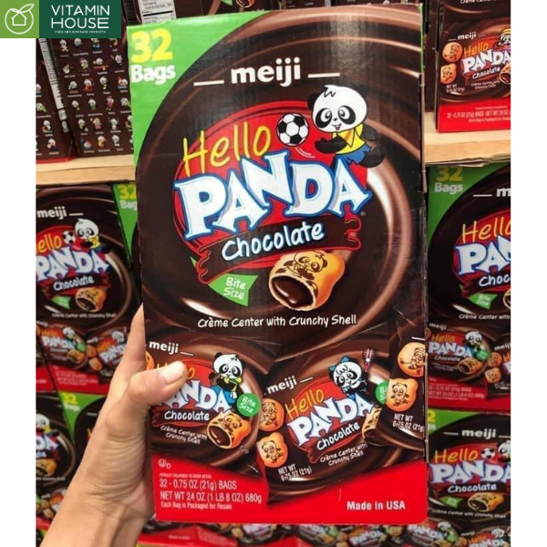 Bánh Quy Nhân Chocolate Hello Panda Mỹ Gói 21g