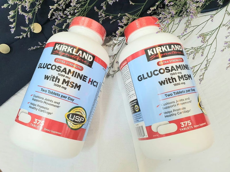 Viên Uống Glucosamine MSM 1500mg Kirkland 375v