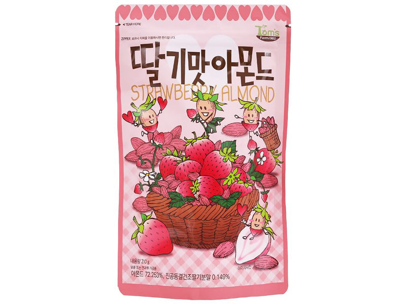 Hạnh Nhân Vị Dâu Tây Tom Farm HQ Gói 210g