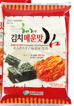 Lốc Rong Biển Ăn Liền Vị Kim Chi Haejeo (3 Gói)