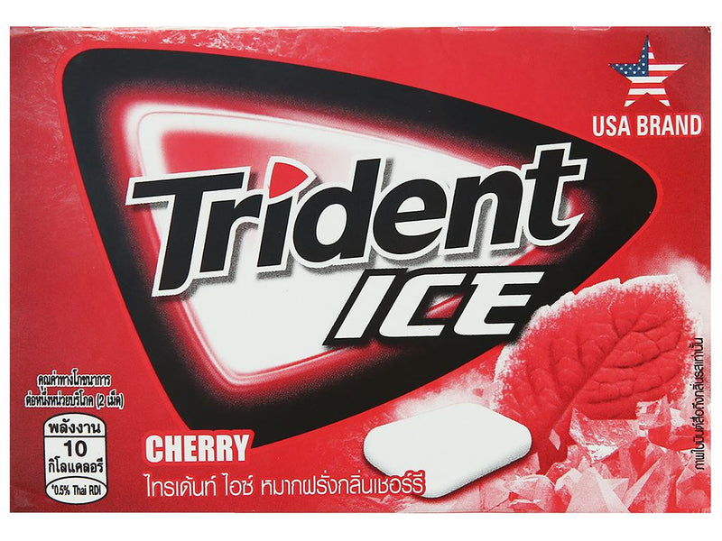 Kẹo Gum Trident Ice Viên Vị Cherry 11.2g