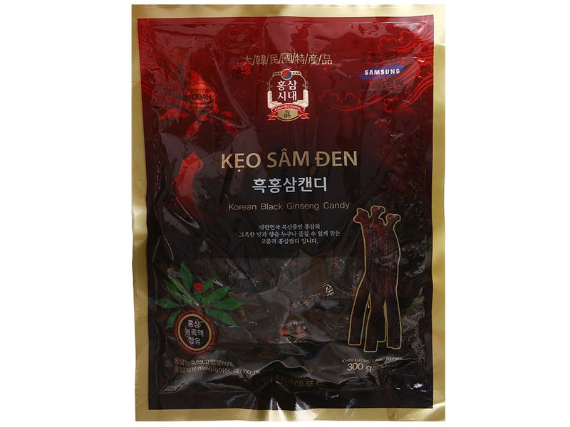 Kẹo Sâm Đen Korean Black Ginseng Candy HQ Gói 300g