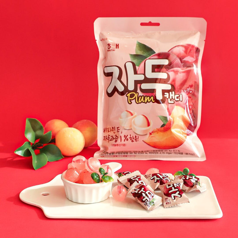 Kẹo Haitai Hàn Quốc Mận Đào, Đậu Phộng Thơm Ngon