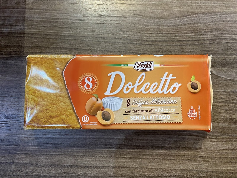 Bánh Bông Lan Nhân Kem Mơ Freddi Dolcetto Ý Gói 200g