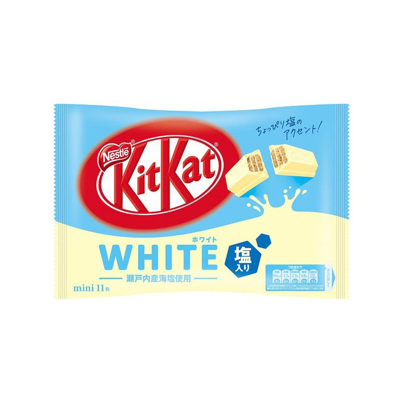Bánh Xốp KitKat Vị White Choco & Sea Salt Nestle Nhật Gói 11 Thanh
