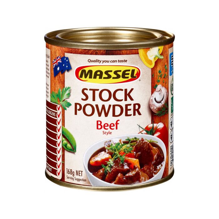 Hạt nêm Vị Bò Masse Úc Hộp 168g