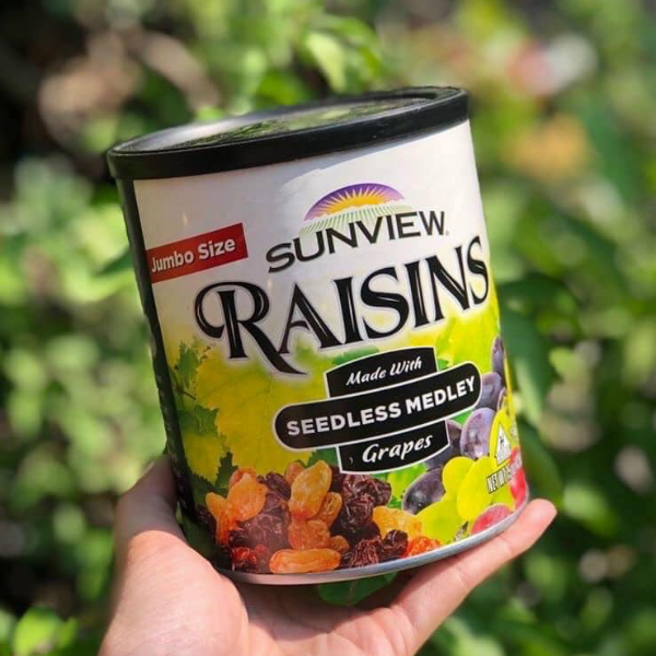 Thùng Nho Khô Hỗn Hợp Sunview Raisins 425G *12 Hộp