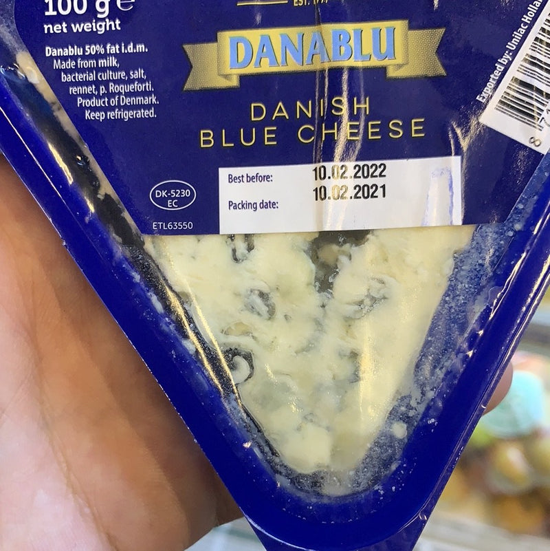 Phô Mai Mốc Xanh Blue Cheese Danish Grand'Or Đan Mạch Gói 100g