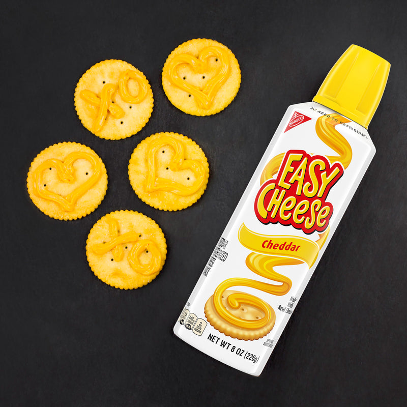 Phô Mai Xịt Easy Cheese Cheddar Mỹ Chai 226g (Vàng)