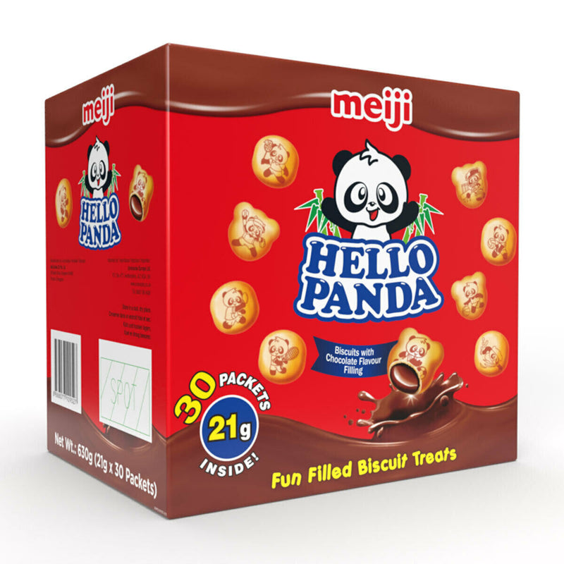 Thùng Bánh Meiji Hello Panda Nhân Socola (21G*30 Gói)