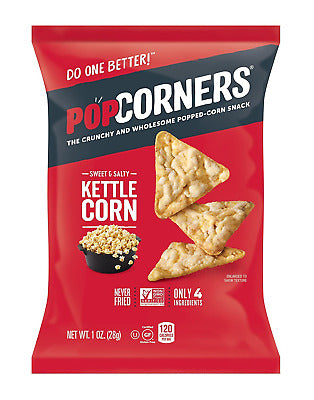 Snack Bắp Vị Kettle Corn PopCorners Mỹ Gói 28.3g