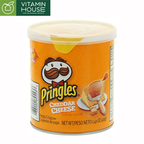 Snack Khoai Tây Vị Phô Mai Pringles Mỹ Lon 40g