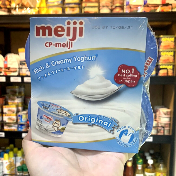 Lốc Sữa Chua Nguyên Chất Meiji 90g