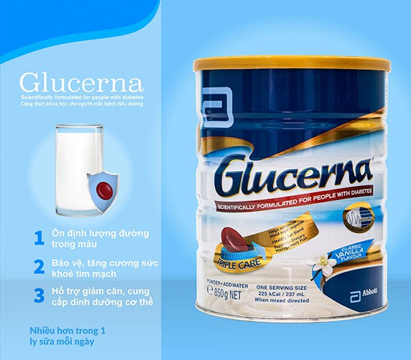 Sữa Bột Glucerna Cho Người Tiểu Đường 850g