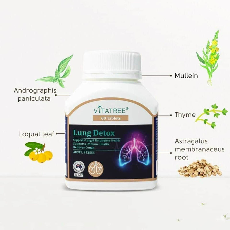 Viên Uống Thanh Lọc Phổi Lung Detox Vitatree Úc 60v