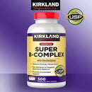 Viên uống bổ sung vitamin B của Mỹ Super B-Complex Kirkland 500v