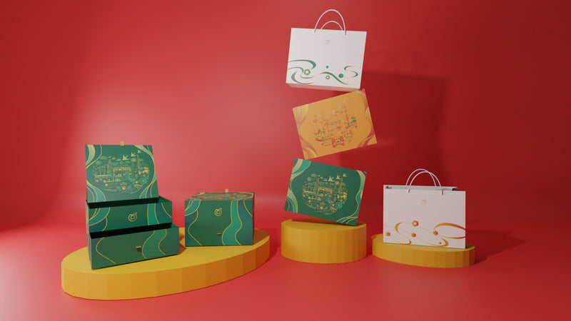 Bộ Hộp Quà Tết Sài Gòn Ơi 2022 bản màu Xanh - Out Of Stock