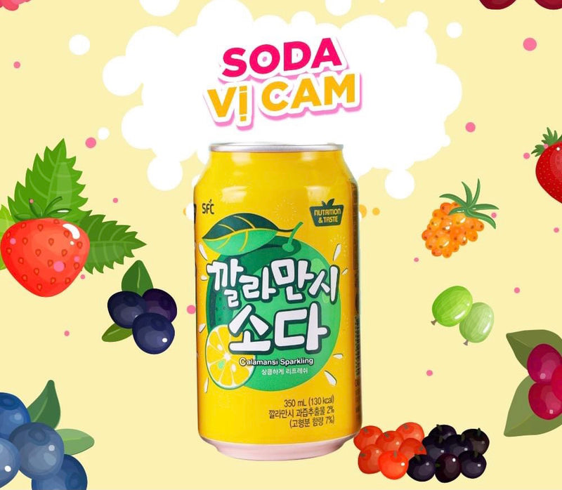 Soda vị cam SFC 350ml