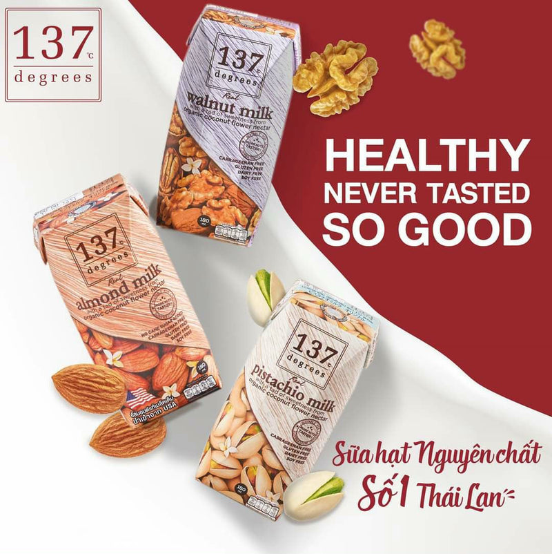 Sữa Hạt 137 Degrees Hạt Dẻ Nguyên Chất 180ml