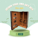 Hộp Rượu Vang Đôi Hoa Văn Nâu 2023