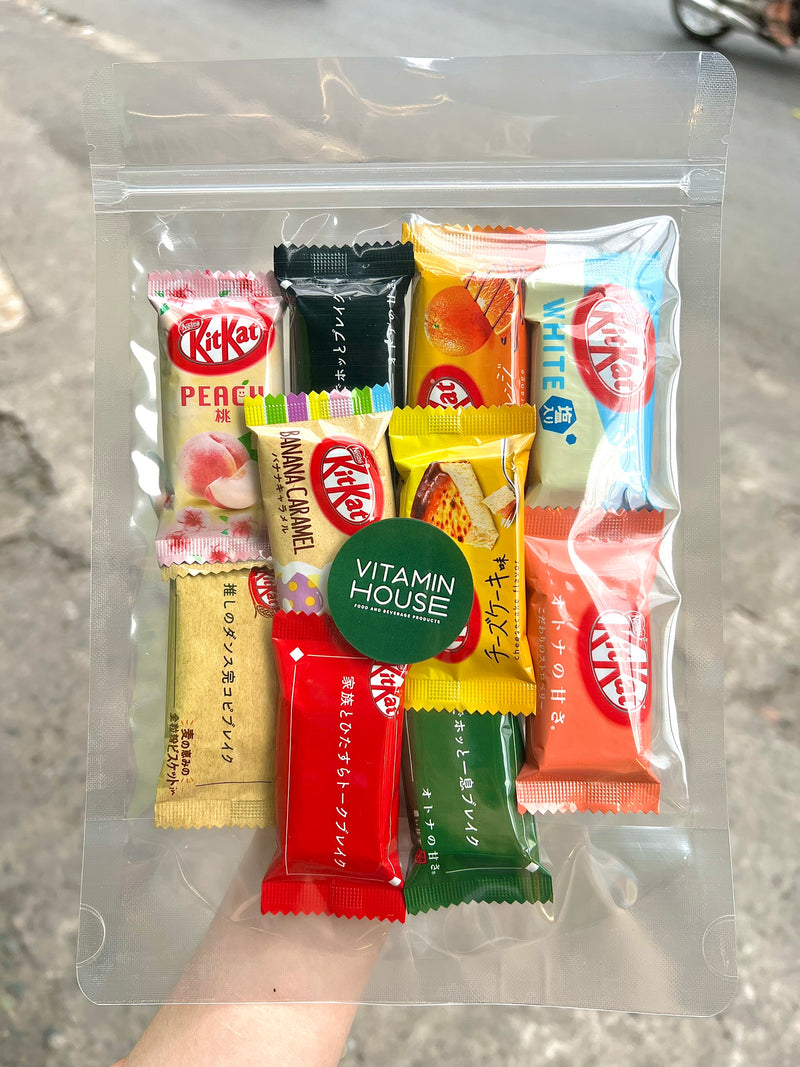 Bánh Xốp  KitKat Mix 10 vị Nestle Nhật Gói 10 Thanh - Vitamin House