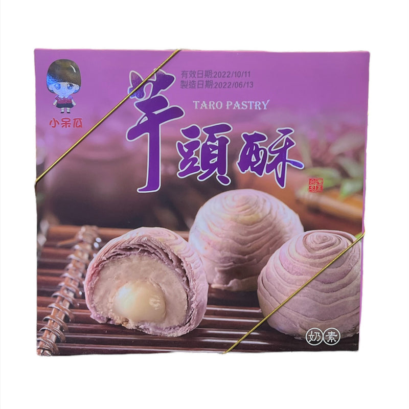 Bánh Mềm Ngàn Lớp Vị Khoai Môn Nhân Trứng Muối Chảy Taro Pastry ĐL Hộp 300g