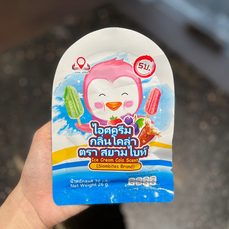 Kẹo Dẻo Que Kem Vị Cola Siam Bites Thái Gói 26g